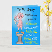 aan de heer Sexy Kaart (Gele Bloem)