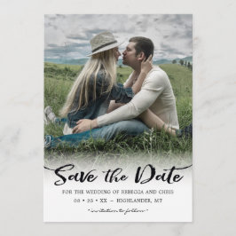 Aan de horizon, foto opslaan van de datum uitnodig save the date