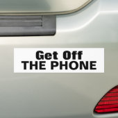Aan de kant, de TELEFOON Bumpersticker (Op auto)