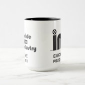 Aan de kant van de Logo in de industrie Mok (Midden)