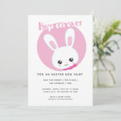 Aan de kant van paaseiertstunt, witte bundel kaart (Staand voorkant)