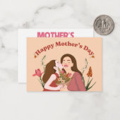 Aan de koningin van ons hart notitiekaartje (Voorkant / Achterkant in situ)