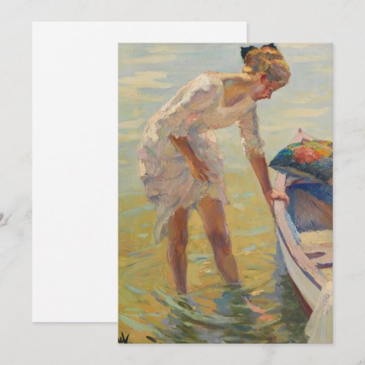 Aan de kust | Edward Cucuel (Voorkant / Achterkant)