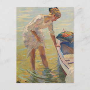Aan de kust   Edward Cucuel Briefkaart