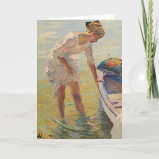 Aan de kust | Edward Cucuel Kaart (Voorkant)