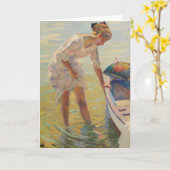 Aan de kust | Edward Cucuel Kaart (Gele Bloem)