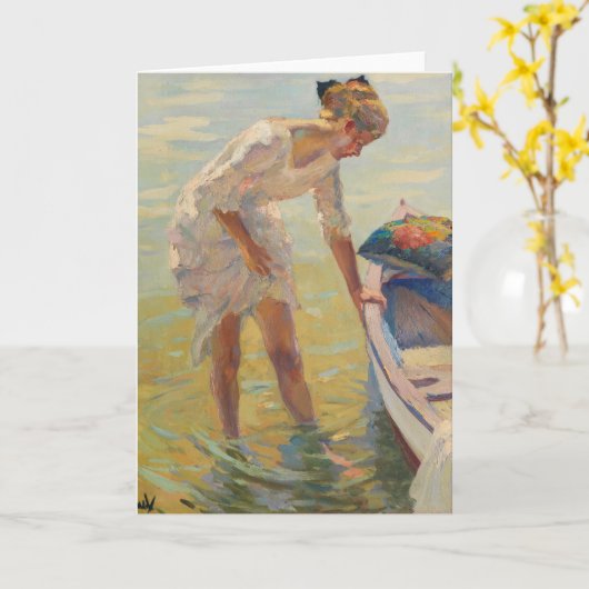 Aan de kust | Edward Cucuel Kaart (Gele Bloem)