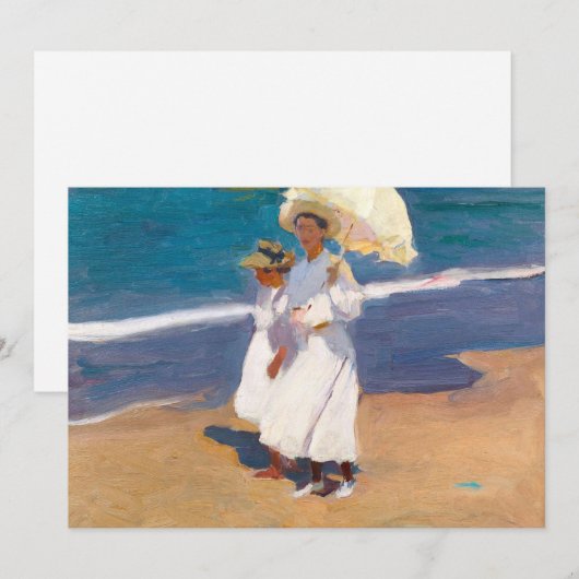Aan de kust | Joaquín Sorolla (Voorkant / Achterkant)