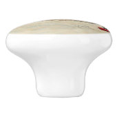 Aan de kust keramische knop (Zijkant)