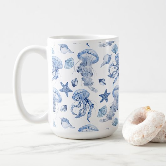 Aan de kust  koffiemok (Met donut)