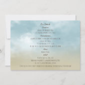 Aan de kust oceaan surf strand bruiloft details notitiekaartje (Voorkant)