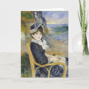 Aan de kust, olieverf portret, Renoir Kaart