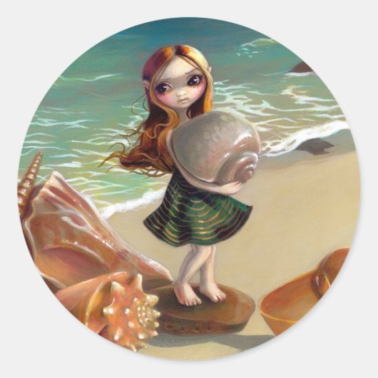 "Aan de kust" Sticker (Voorkant)