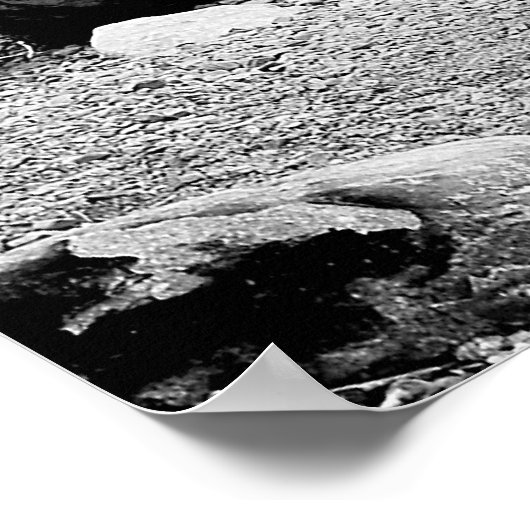 Aan de kust van Loch Ness met het monster Poster (Hoek)