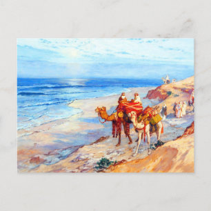 Aan de kust van Tangier de Atlantische Oceaan Briefkaart