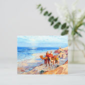 Aan de kust van Tangier de Atlantische Oceaan Briefkaart (Staand voorkant)