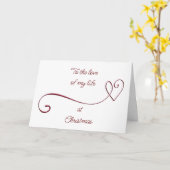 AAN DE "LIEFDE VAN MIJN LEVEN" op een "KERSTFEEST" Kaart (Gele Bloem)