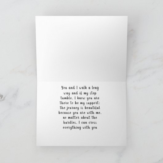 AAN DE "LIEFDE VAN MIJN LEVEN" OP "THANKSGIVING"  KAART (Binnen)