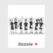 Aan de lijn - Ultieme Frisbee Sticker (Vel)