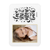 Aan de maan en de rug EDITABLE KLOOR douanemalnet Magneet (Verticaal)