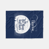 Aan de Maan en de Rug Fleece Deken (Voorkant (Horizontaal))