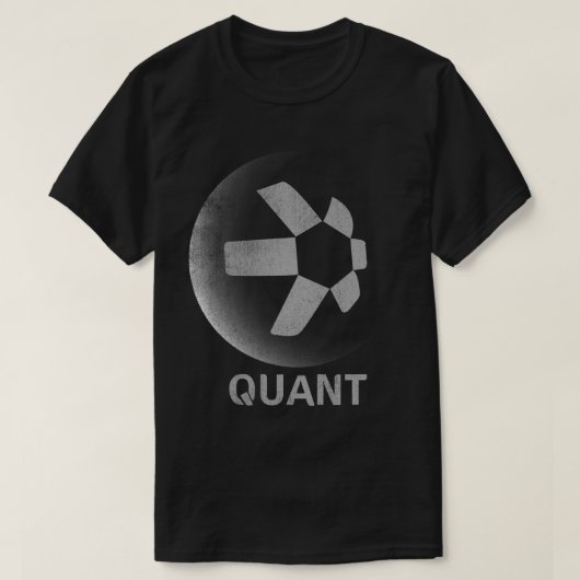  aan de maan Quant QNT Crypto Coin HODL T-shirt (Design voorkant)