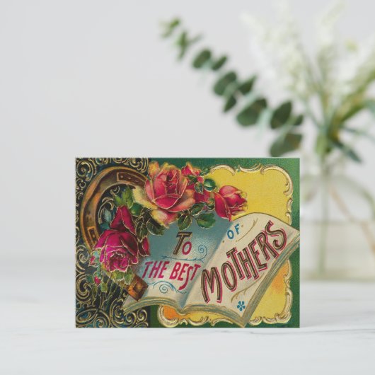  aan de Moederdag van de Beste Moeders Briefkaart (Staand voorkant)