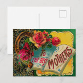  aan de Moederdag van de Beste Moeders Briefkaart (Voorkant / Achterkant)