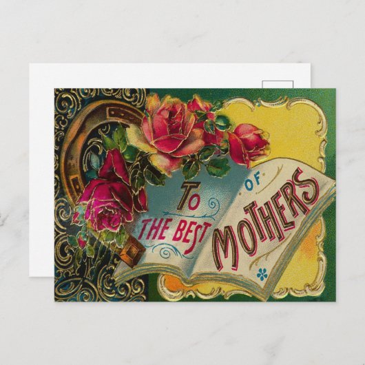  aan de Moederdag van de Beste Moeders Briefkaart (Voorkant / Achterkant)