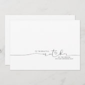 Aan de mooie Moeder van de Groom Bride Boodschap (Voorkant / Achterkant)