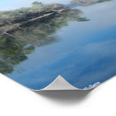 Aan de oevers van de Suwannee-rivier Poster (Hoek)