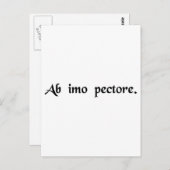 Aan de onderkant van de borst briefkaart (Voorkant / Achterkant)