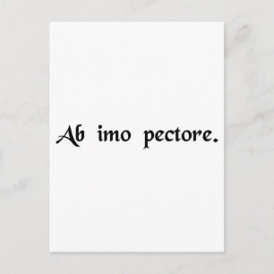 Aan de onderkant van de borst briefkaart