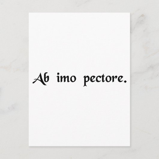 Aan de onderkant van de borst briefkaart (Voorkant)