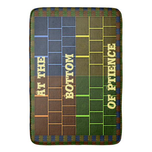 Aan de onderkant van Patience Bath Mats Badmat (Voorkant Verticaal)