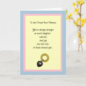 Aan de Oude Nieuwe Ouders Kaart (Gele Bloem)