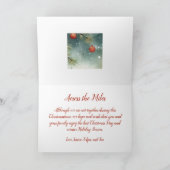 Aan de overkant van de Miles Photo Christmas Kaart (Binnen)