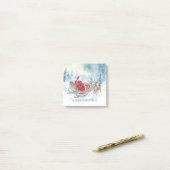 Aan de overkant van de Miles Santa Reinders Sleigh Post-it® Notes (Op bureau)