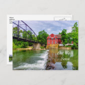 Aan de overkant van War Eagle Creek Waterval Beter Briefkaart (Voorkant / Achterkant)