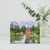 Aan de overkant van War Eagle Creek Waterval Beter Briefkaart (Staand voorkant)