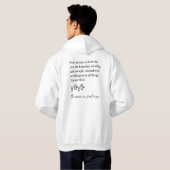 Aan de persoon achter mij, lieve persoon achter mi hoodie (Achterkant volledig)