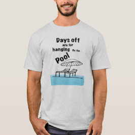 Aan de pool hangen t-shirt