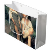 Aan de rand van de beek, Bouguereau Groot Cadeauzakje (Voorkant Gekanteld)