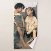 Aan de rand van de Brook, Bouguereau Badhanddoek (Badhanddoek)