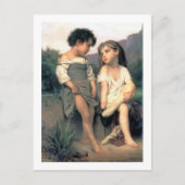 Aan de rand van de Brook, Bouguereau Briefkaart (Voorkant)