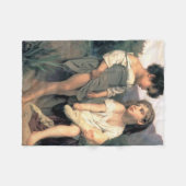 Aan de rand van de Brook, Bouguereau Fleece Deken (Voorkant (Horizontaal))
