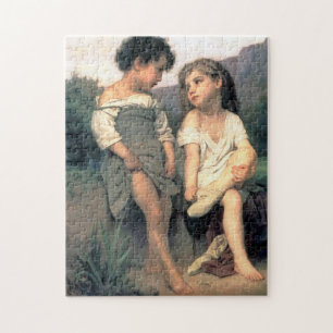 Aan de rand van de Brook, Bouguereau Legpuzzel