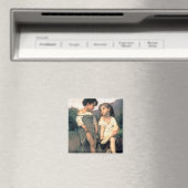 Aan de rand van de Brook, Bouguereau Magneet (Insitu (Vaatwasser))