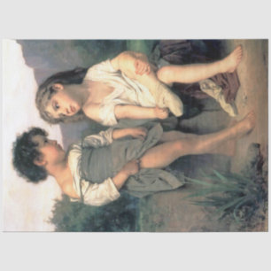 Aan de rand van de Brook, Bouguereau Tissuepapier