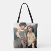 Aan de rand van de Brook, Bouguereau Tote Bag (Achterkant)